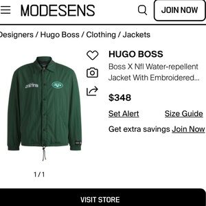 Jets Hugo Boss Green Lightweight Jacket